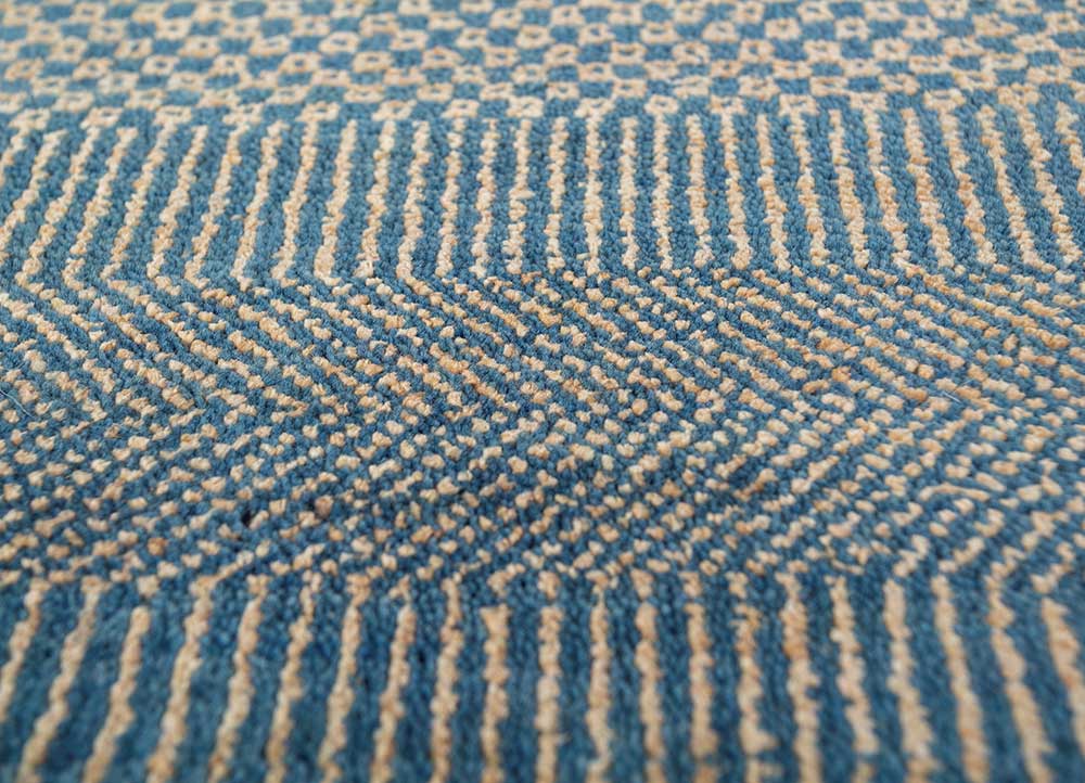 Dywan wełniany - 270 x 180 cm - morski błękit