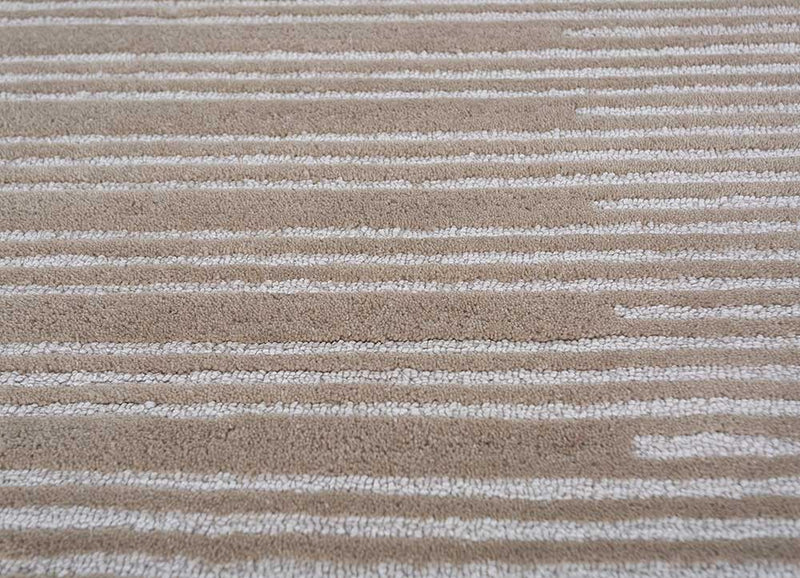 Dywan wełniany okrągły  - 180 x 180 cm - beżowy