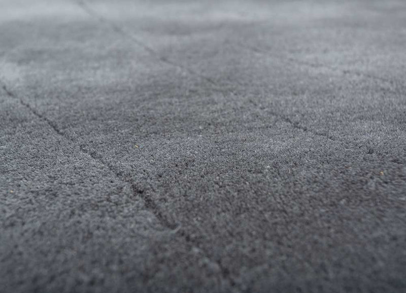 Dywan wełniany - 233 x 165 cm - ciemnoszary