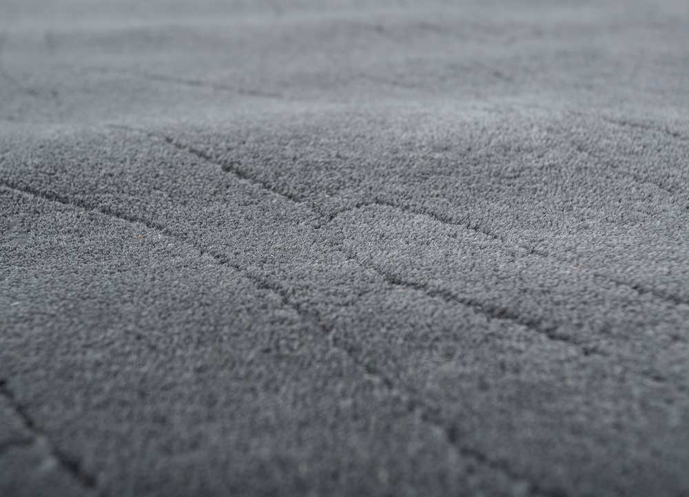 Dywan wełniany - 233 x 165 cm - ciemnoszary
