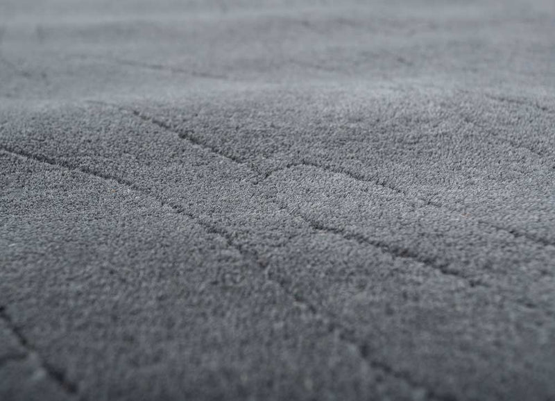 Dywan wełniany - 233 x 165 cm - ciemnoszary