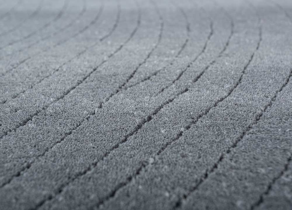 Dywan wełniany - 233 x 165 cm - ciemnoszary