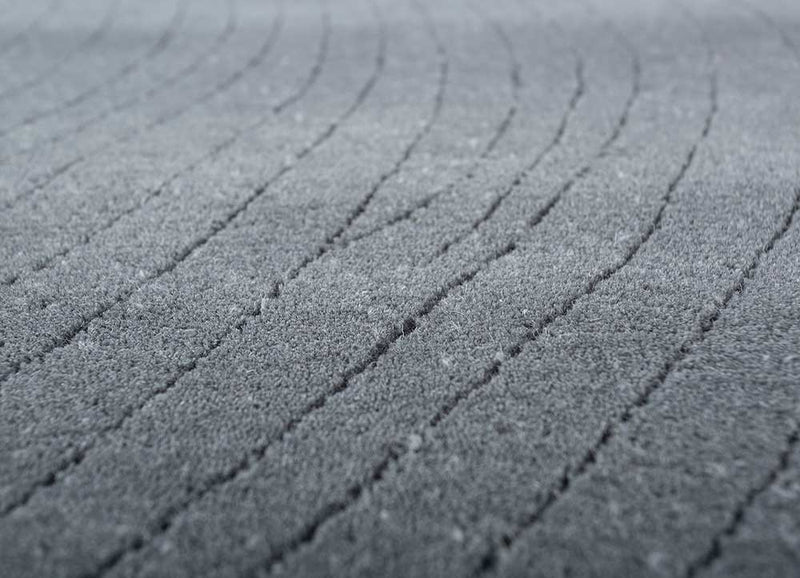 Dywan wełniany - 233 x 165 cm - ciemnoszary