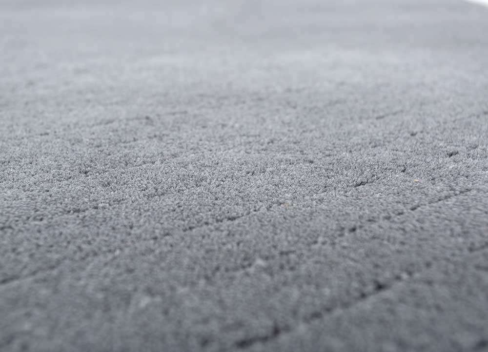 Dywan wełniany - 233 x 165 cm - ciemnoszary