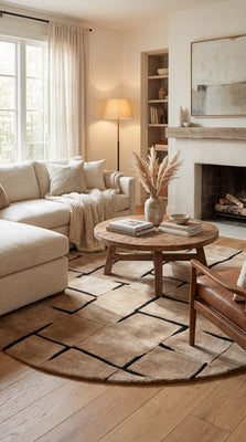 Designerski dywan - LunarLuxe - okrągły