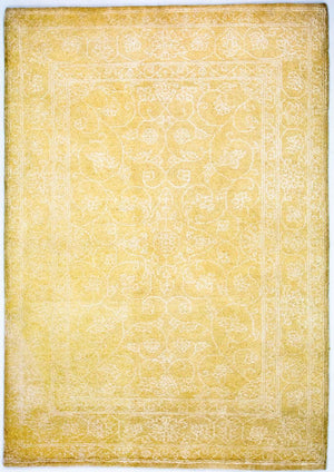 Designerski dywan - 202 x 140 cm - złoto