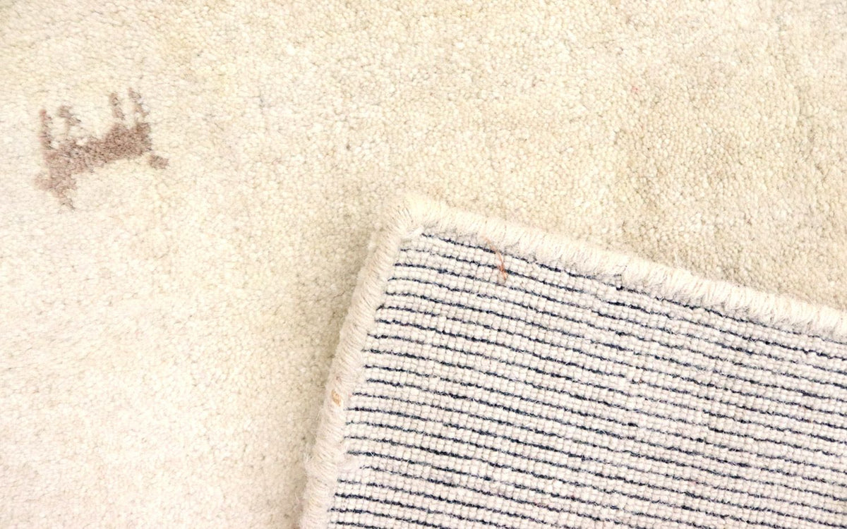 Dywan wełniany - 195 x 140 cm - beżowy