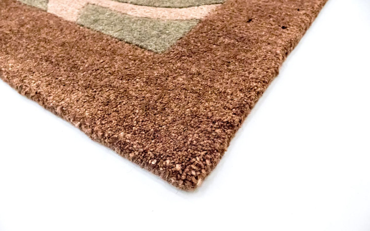 Dywan z Nepalu - 178 x 119 cm - brązowy