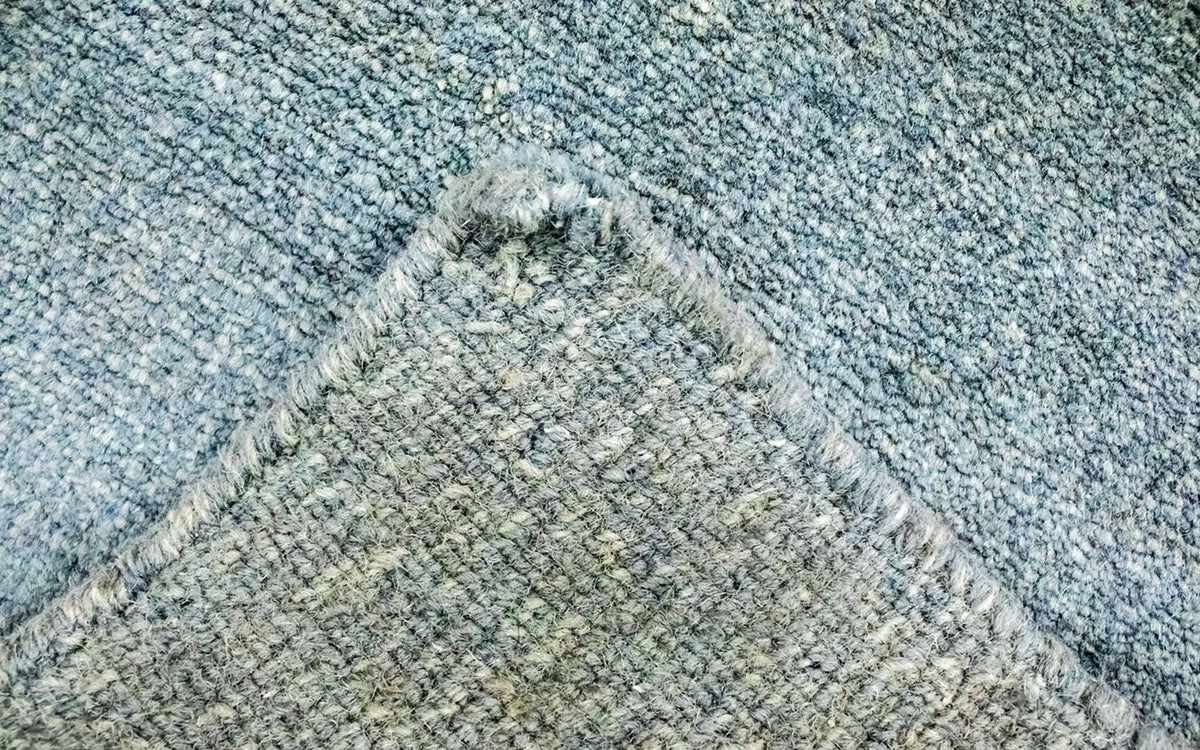 Dywan z Nepalu - 157 x 91 cm - srebrny