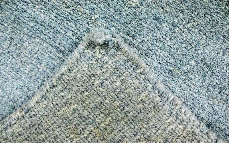 Dywan z Nepalu - 157 x 91 cm - srebrny