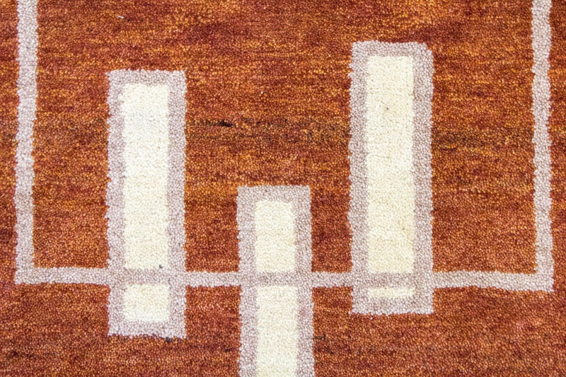 Dywan Gabbeh - Indus - 140 x 70 cm - pomarańczowy