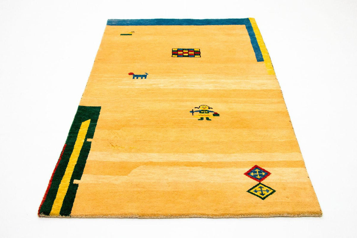 Dywan Gabbeh - Indus - 193 x 121 cm - złoto