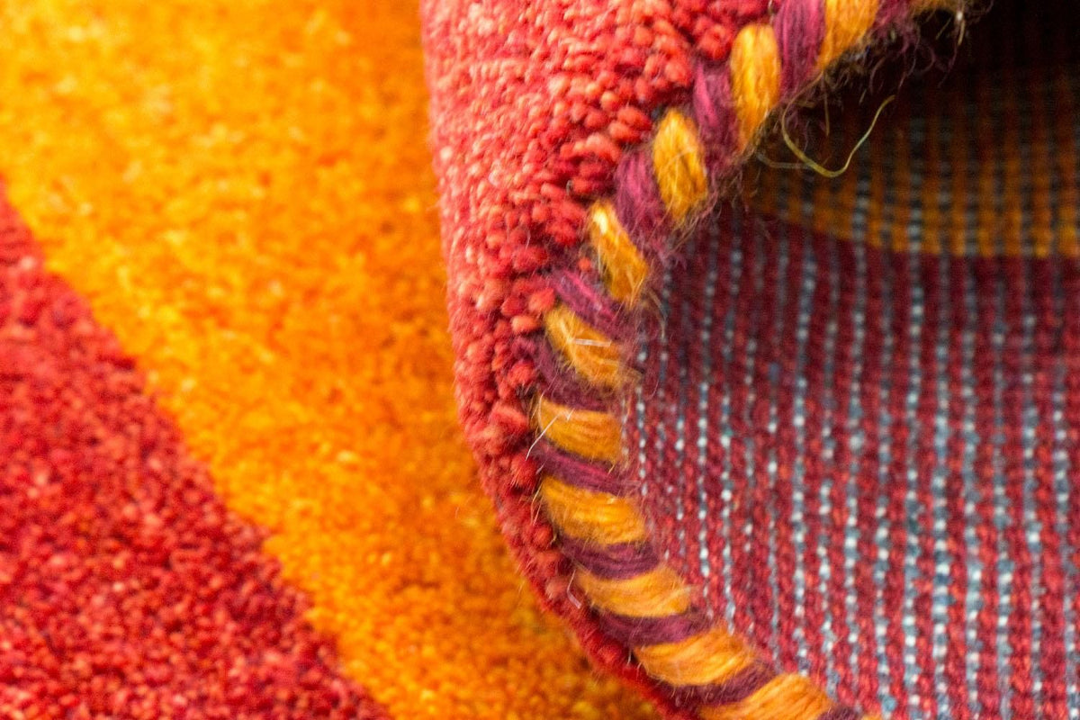 Dywan Gabbeh - Indus - 160 x 93 cm - pomarańczowy