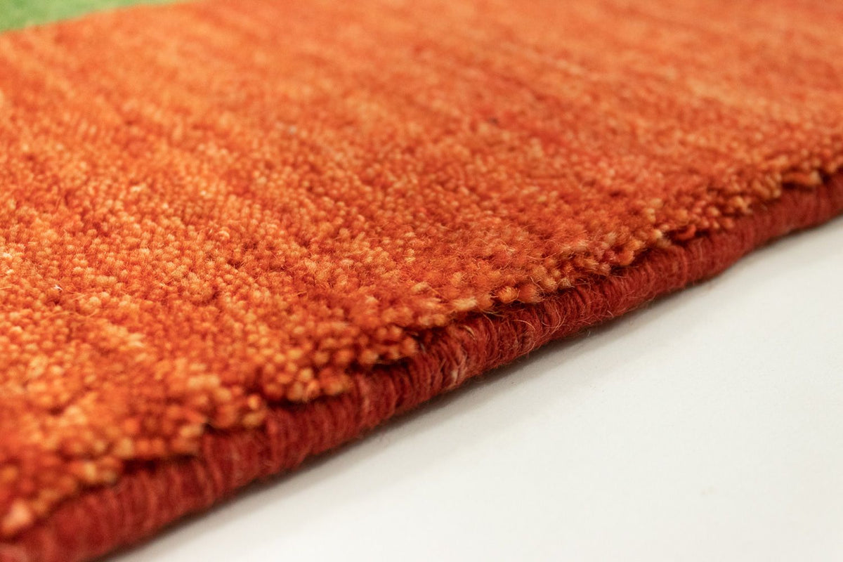 Biegacz Dywan Gabbeh - Indus - 200 x 80 cm - zielona