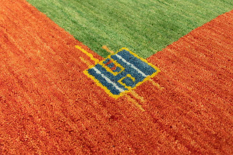 Dywan Gabbeh - Indus - 300 x 250 cm - zielona