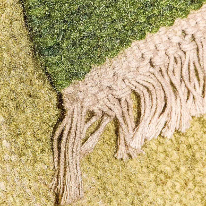 Biegacz Dywan Kelim - modny - 250 x 80 cm - zielona