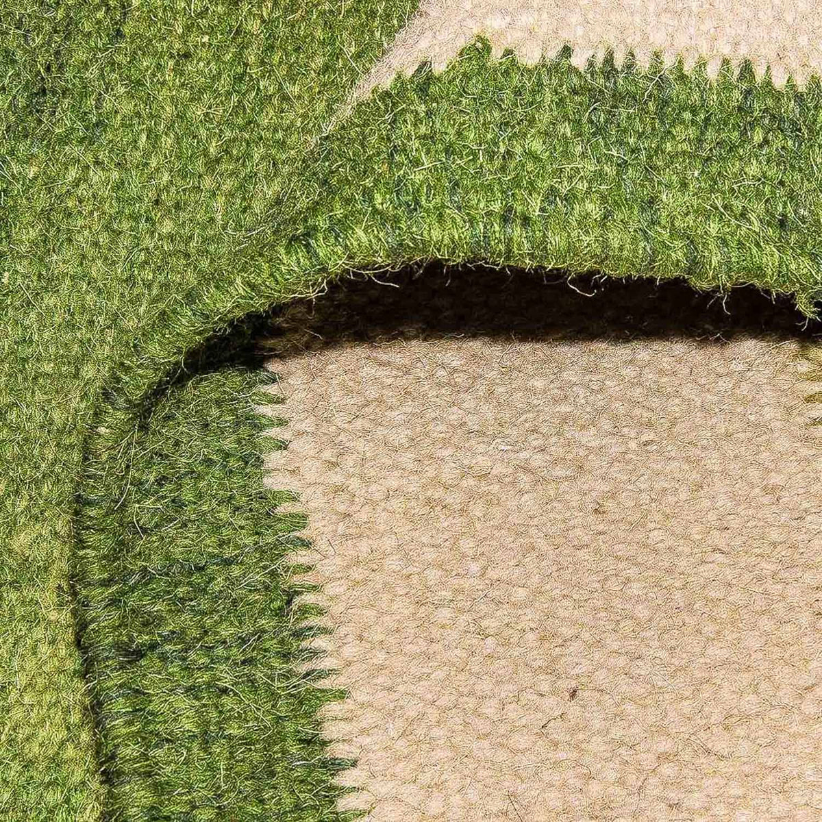 Biegacz Dywan Kelim - modny - 250 x 80 cm - zielona