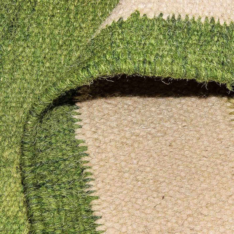 Biegacz Dywan Kelim - modny - 250 x 80 cm - zielona