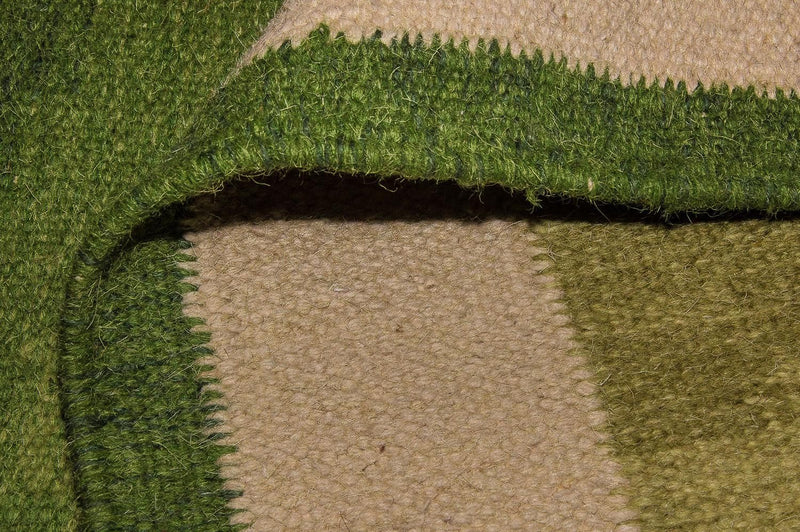 Biegacz Dywan Kelim - modny - 250 x 80 cm - zielona