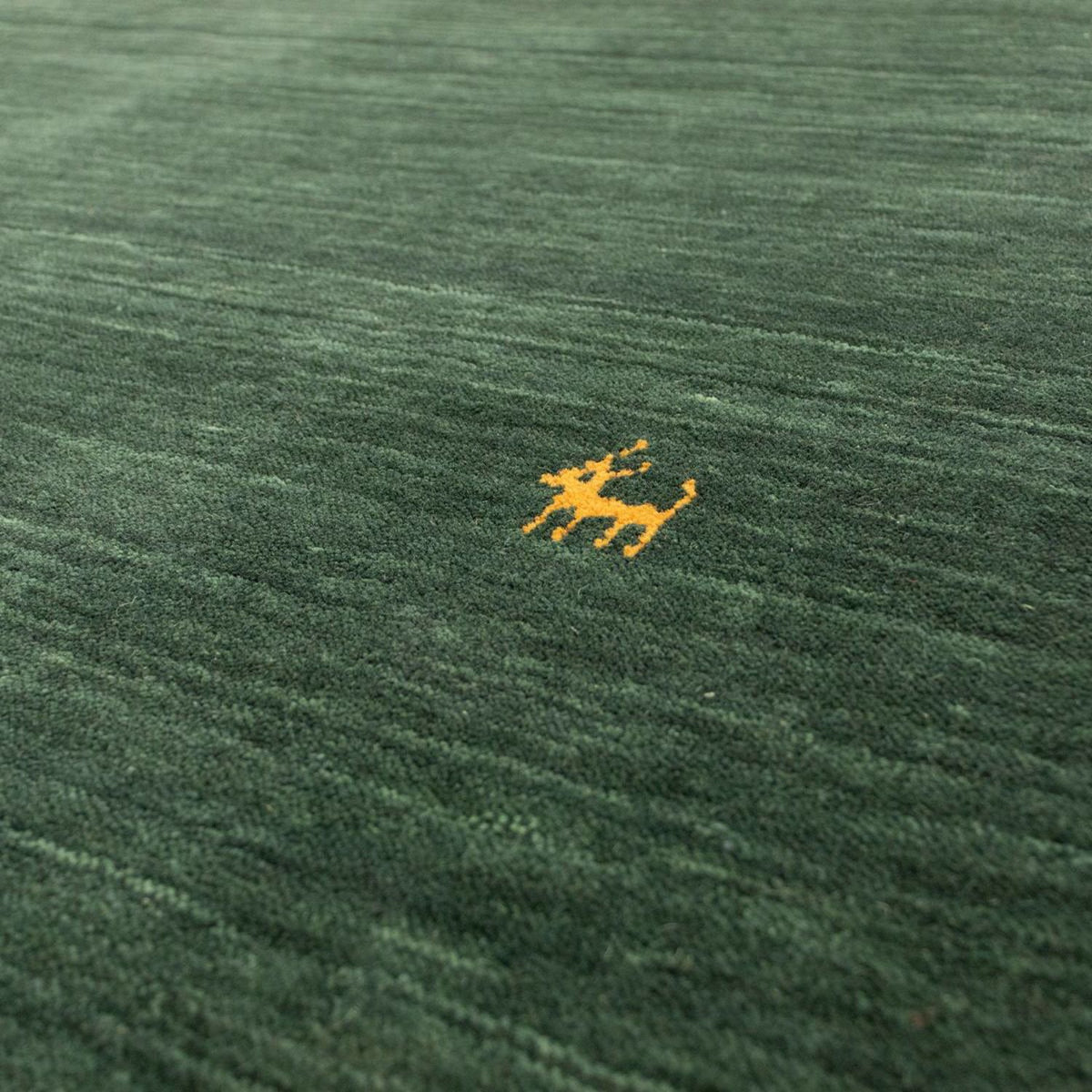 Dywan Gabbeh - Miękki - 160 x 90 cm - ciemna zieleń