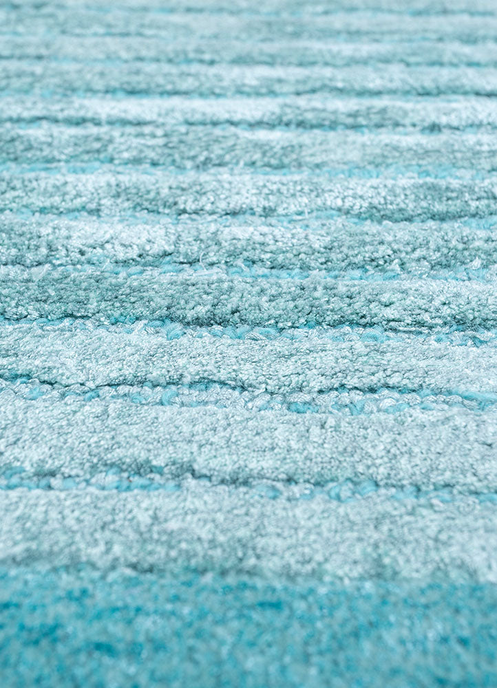 Designerski dywan kształt specjalny  - 210 x 150 cm - turkusowy