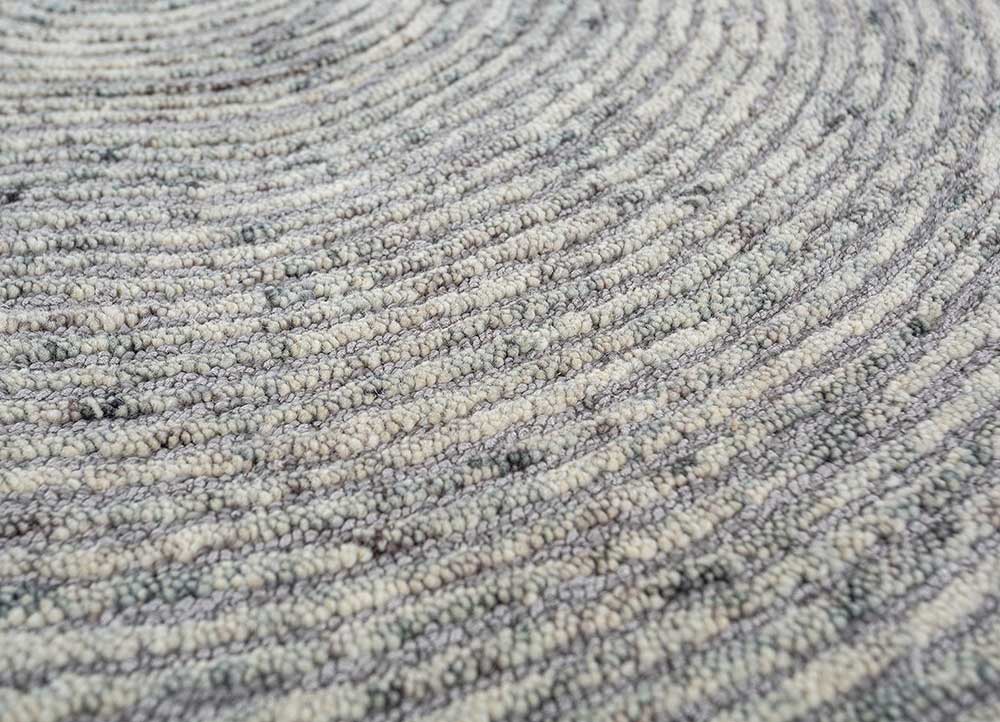 Dywan wełniany kształt specjalny  - 225 x 150 cm - szary