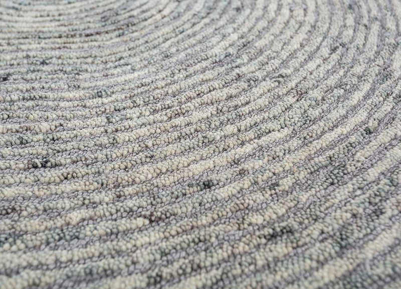 Dywan wełniany kształt specjalny  - 225 x 150 cm - szary