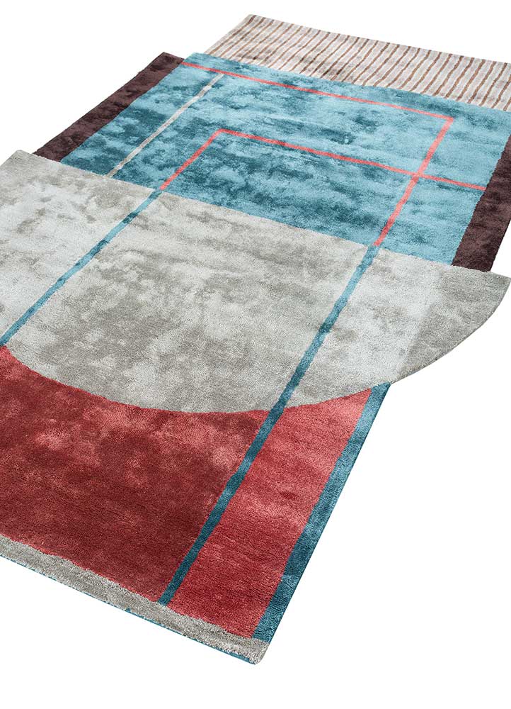 Designerski dywan kształt specjalny  - 240 x 150 cm - wielokolorowy
