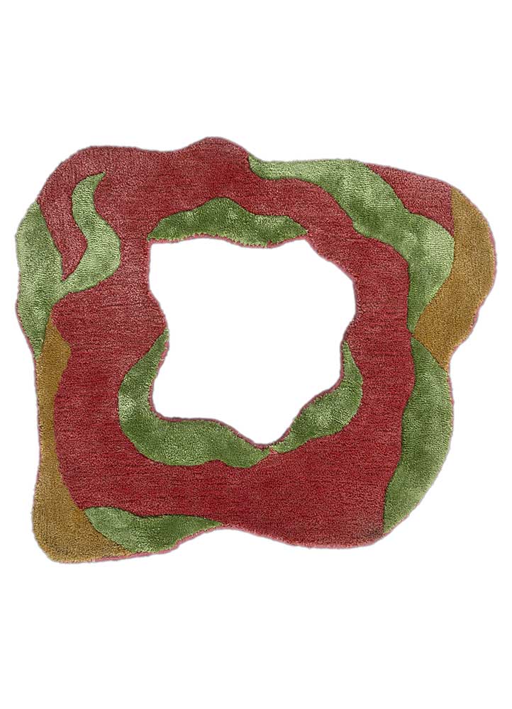 Designerski dywan kształt specjalny  - 70 x 80 cm - pomarańczowy