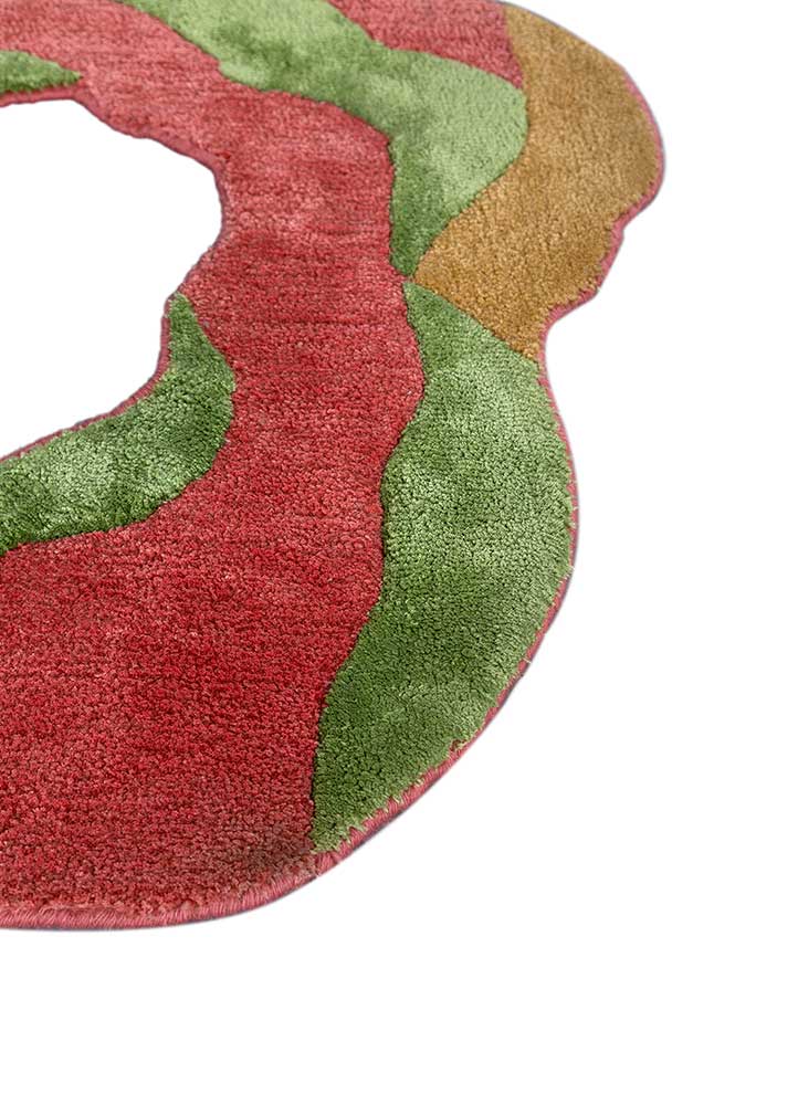 Designerski dywan kształt specjalny  - 70 x 80 cm - pomarańczowy