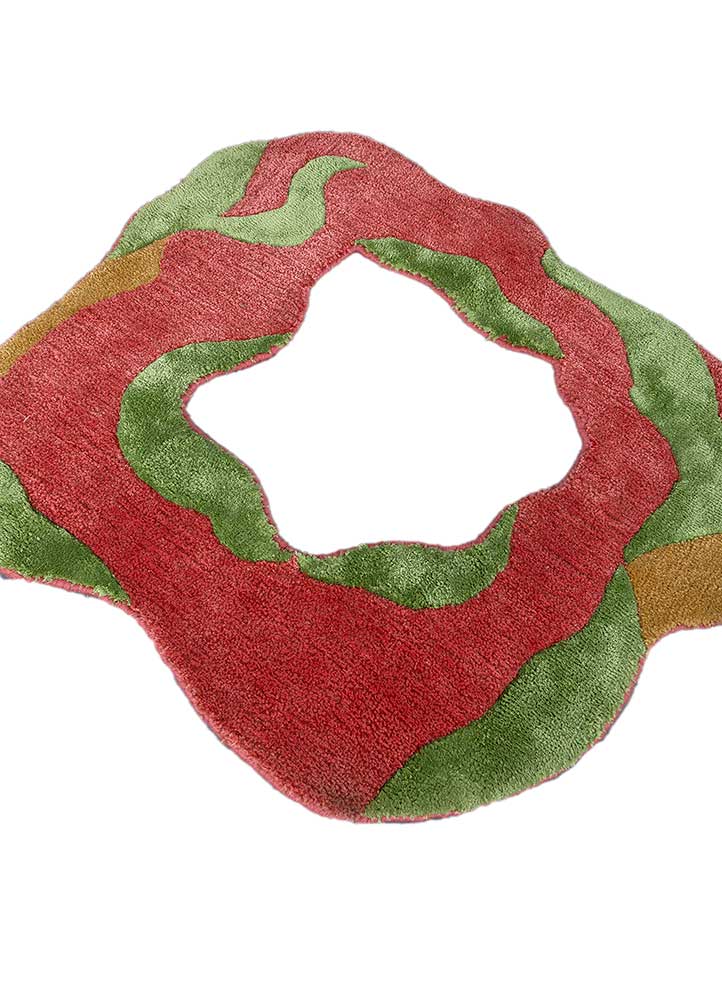 Designerski dywan kształt specjalny  - 70 x 80 cm - pomarańczowy