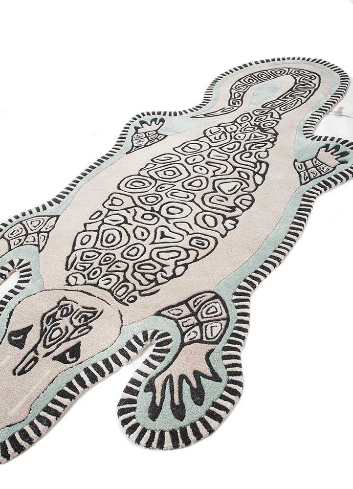 Dywan dla dzieci kształt specjalny  - 197 x 90 cm - kremowy