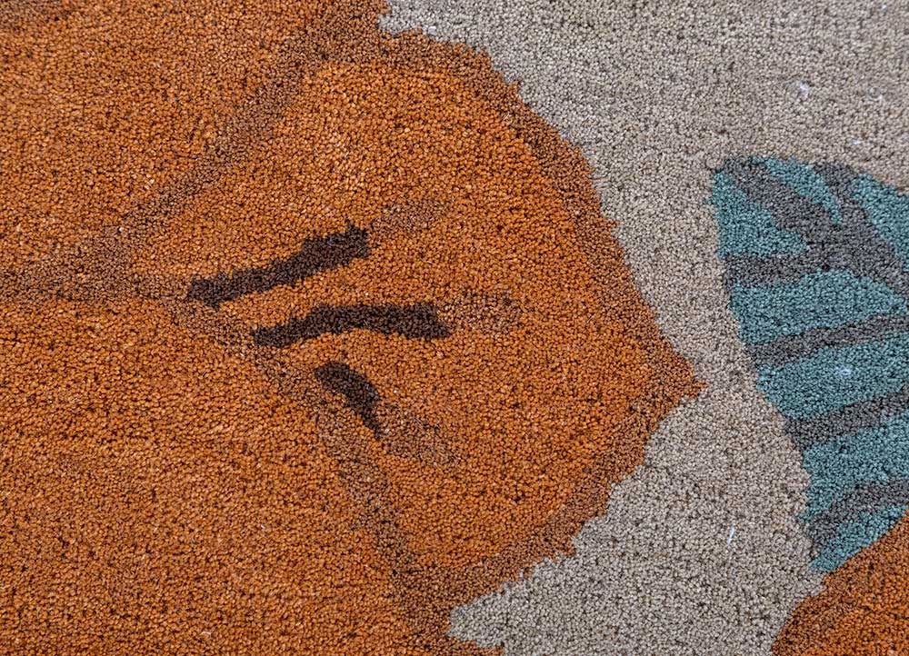 Dywan wełniany kształt specjalny  - 270 x 180 cm - złoto