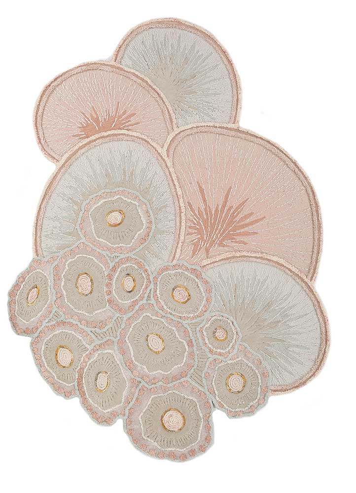 Dywan wełniany kształt specjalny  - 240 x 180 cm - beżowy