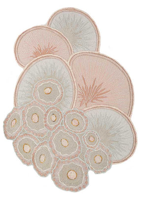 Dywan wełniany kształt specjalny  - 240 x 180 cm - beżowy