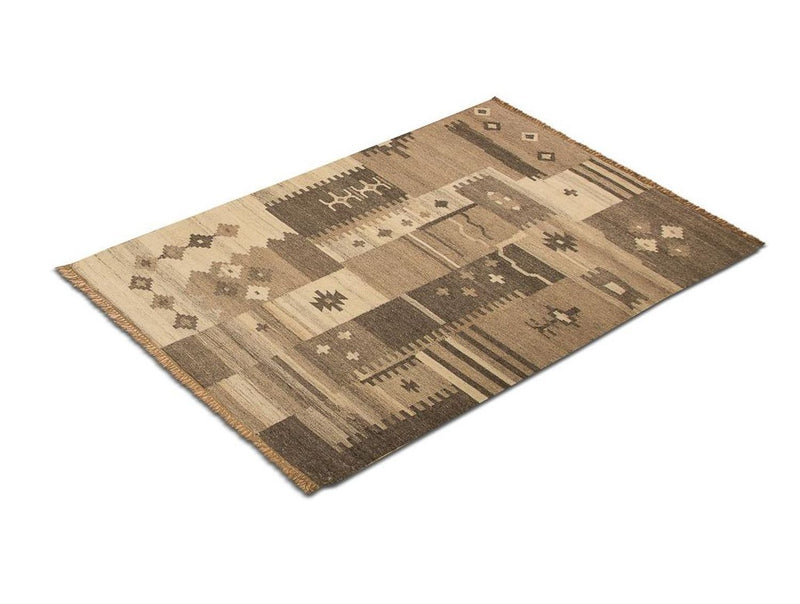 Dywan Kelim - modny - 200 x 140 cm - wielokolorowy