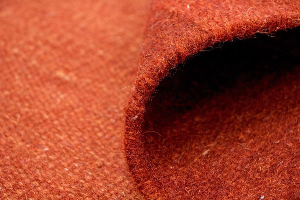 Dywan Kelim - modny - 202 x 143 cm - pomarańczowy