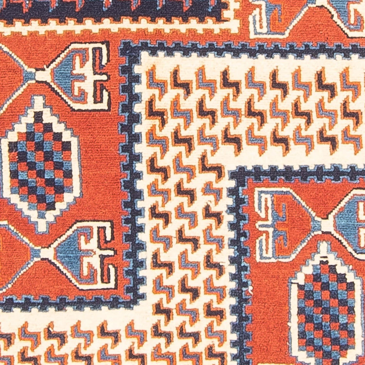 Dywan Kelim - Orientalny - 185 x 145 cm - wielokolorowy