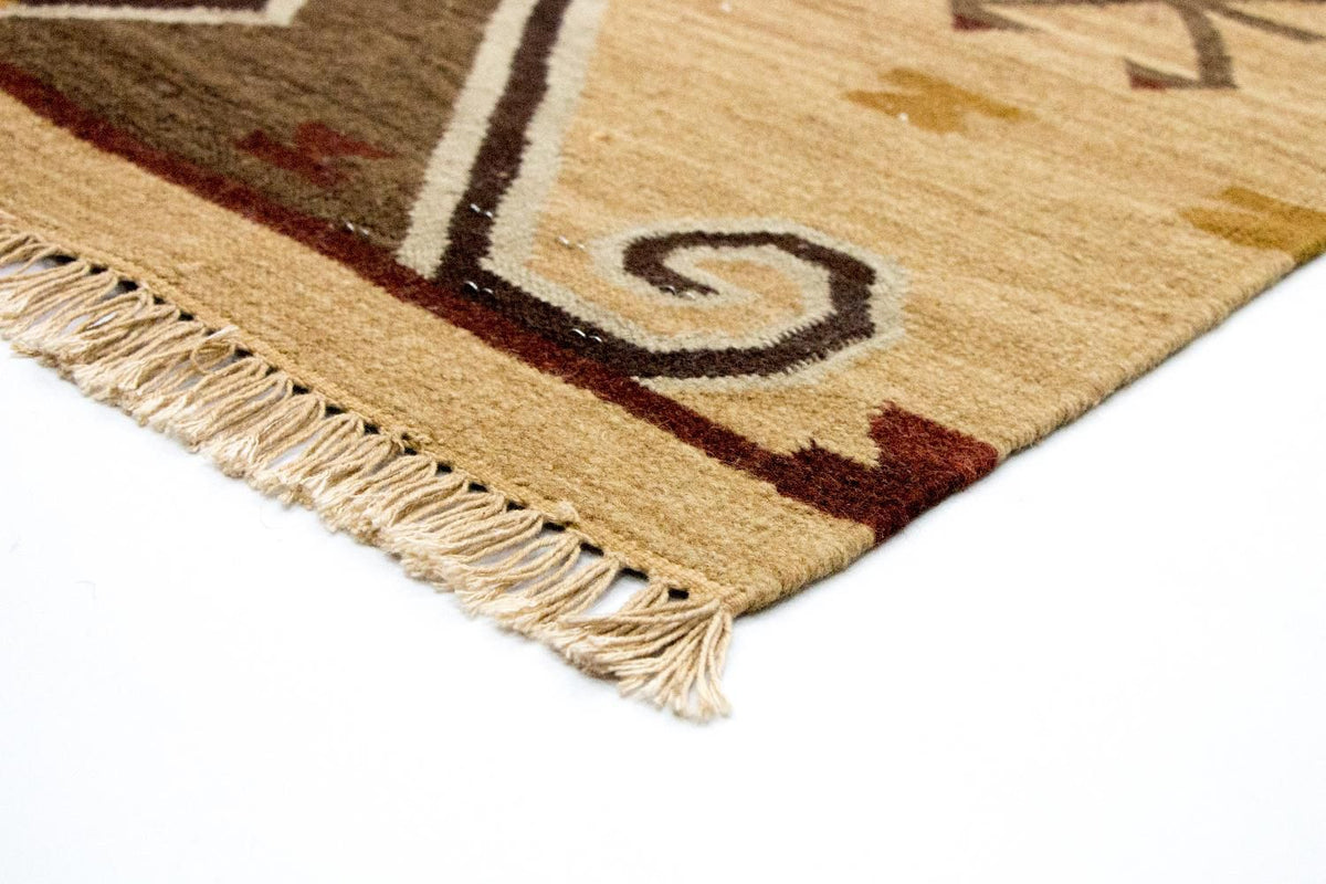 Dywan Kelim - modny - 187 x 126 cm - żółty