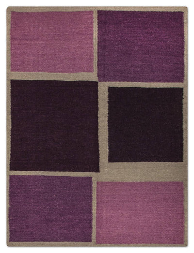 Nowoczesny kilim Dywan 145x206cm - Dywan wełniany