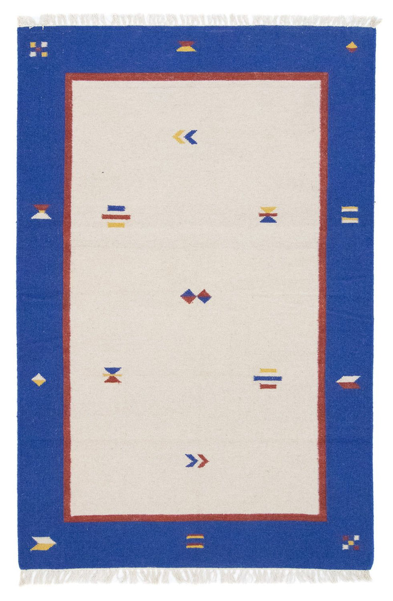 Dywan Kelim - modny - 180 x 120 cm - beżowy