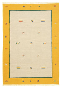 Dywan Kelim - modny - 300 x 200 cm - beżowy