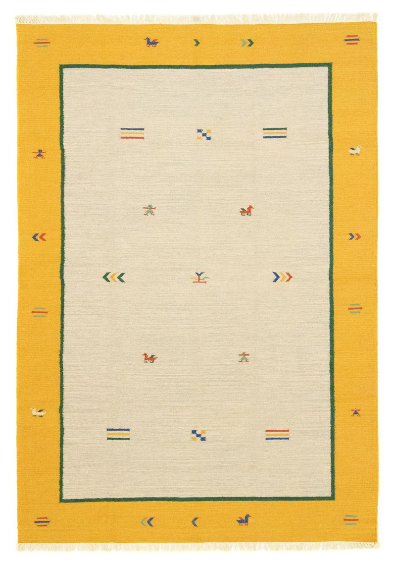 Dywan Kelim - modny - 300 x 200 cm - beżowy