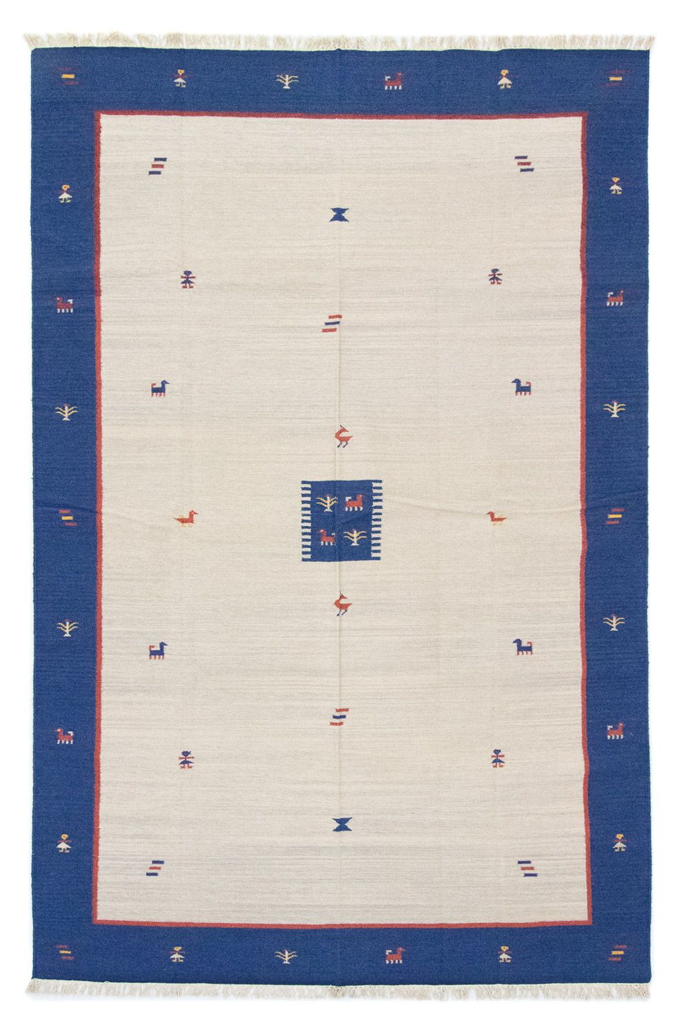 Dywan Kelim - modny - 300 x 200 cm - beżowy