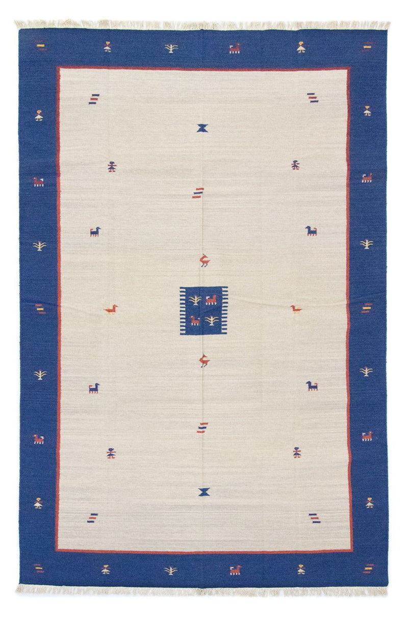 Dywan Kelim - modny - 300 x 200 cm - beżowy