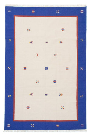 Dywan Kelim - modny - 300 x 200 cm - beżowy