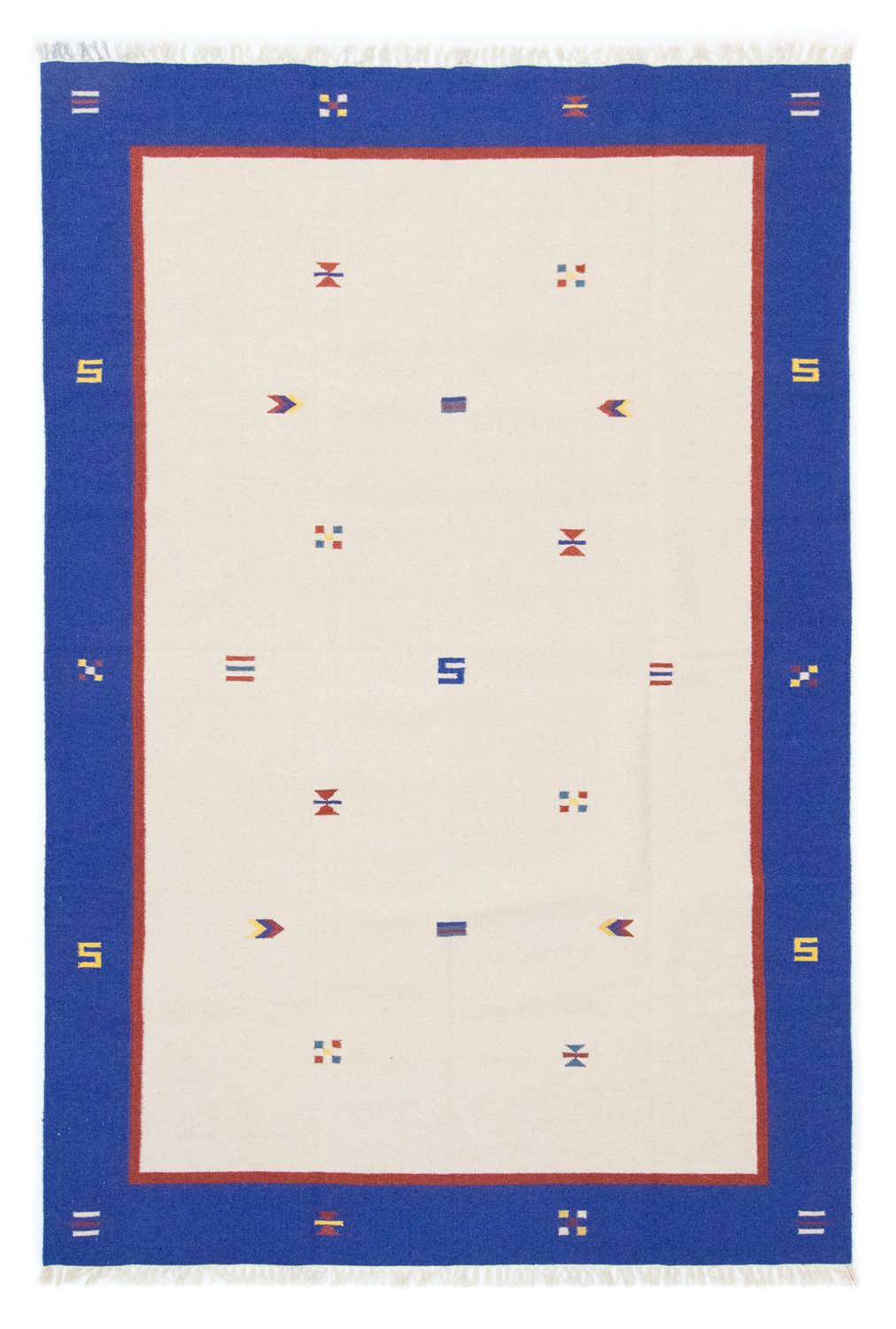 Dywan Kelim - modny - 300 x 200 cm - beżowy