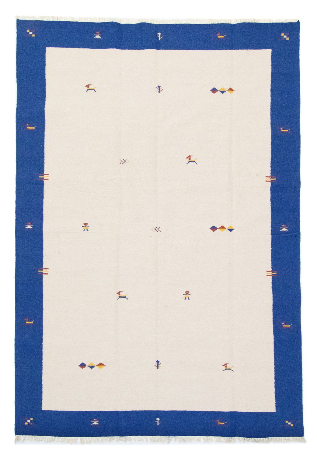 Dywan Kelim - modny - 300 x 200 cm - beżowy