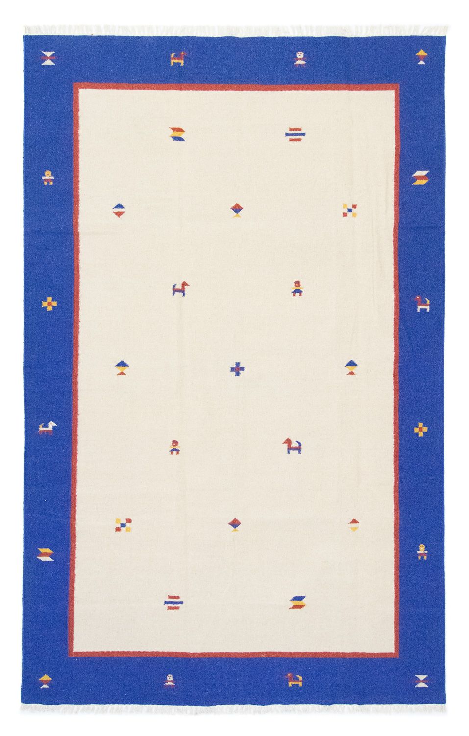 Dywan Kelim - modny - 300 x 200 cm - beżowy