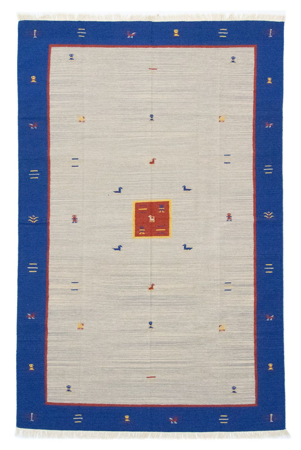 Dywan Kelim - modny - 300 x 200 cm - beżowy